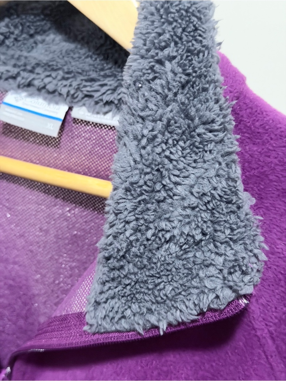 Columbia Purple Full-Zip Teddy Fleece Jacket - Picture 11 of 14